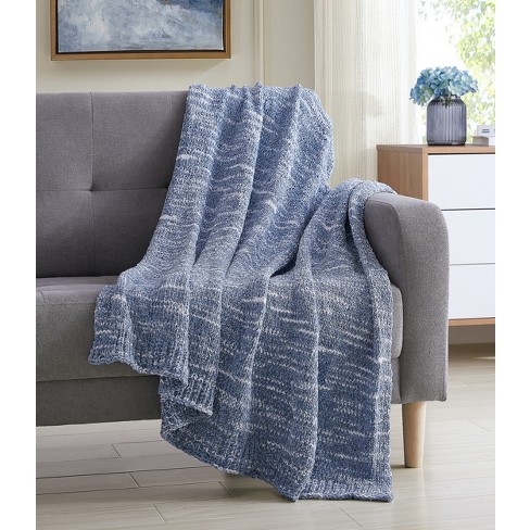 Denim discount blue throw