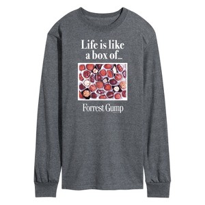Men's - Forrest Gump - Life Is Like A Box Of Chocolates Long Sleeve Graphic T-Shirt - 1 of 4