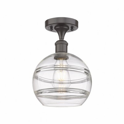 Rochester - 1 Light Semi-Flush Mount In Industrial Style-11.13 Inches Tall and 8 Inches Wide