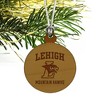 Lehigh University Mountain Hawks Logo Mini Small Tiny Wood Christmas Tree Holiday Ornament - 3 of 4