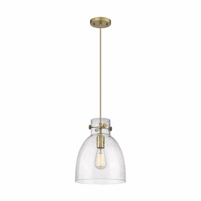 Newton Bell - 1 Light Pendant In Industrial Style-12.5 Inches Tall and 10 Inches Wide