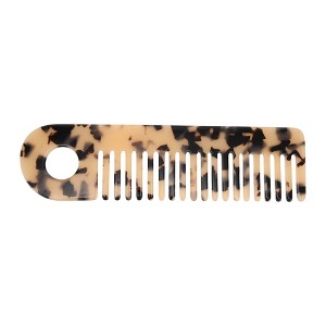 Unique Bargains Anti-Static Hair Comb Black Brown 1 Pc - 1 of 4