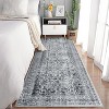Area Rugs for Living Room Bedroom, Large Washable Rug, Vintage Floral Boho Non Slip & Low Pile Carpet Indoor Dining Room and Kids Room - 2 of 4