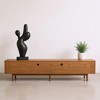 Gaoyangjiaju 86.6 Inch TV Stand for 90 Inch TV Density Board with Solid Wood Legs - 2 of 4