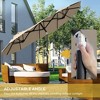 NicBex 9.5FT Double-Sided Patio Umbrella,Outdoor Patio Umbrella with Push Button Tilt & Crank,12-Rib Outdoor Market Umbrella for Pool,Garden - 2 of 4