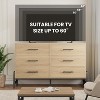 Garvee 52 Inch Wide 6-Drawer Bedroom Dresser with Anti-Tip Safety Waterproof Desktop Polished Engineered Wood Storage Chest - 4 of 4