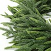 24 Inch Real Pine Wreath Large Artificial Green Wreaths for Front Door Walls Porches Farmhouse Indoor Outdoor Home Decor - 2 of 4