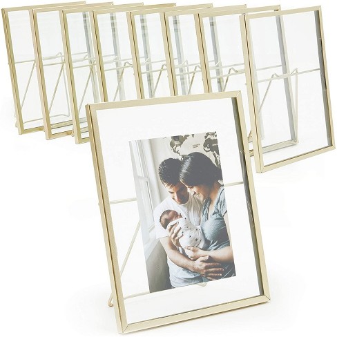 50 Pack Black 4x6 Cardboard Photo Frames with Holder, Paper Picture Easels  for DIY Projects, Crafts