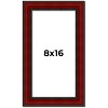 PosterPalooza | Panoramic Weathered Red Picture Frame - UV Acrylic, Foam Board Backing, Hanging Hardware - 2 of 4