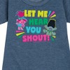 - Trolls - Let Me Hear You Shout Poppy and Branch Graphic Short Sleeve Fleece Dress - 2 of 4