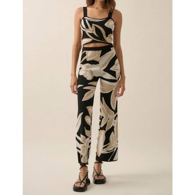 Women's Jacquard Knit High-Waist Sweater Pants - PROMESA