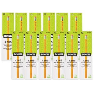 Dixon® No. 2 Pencils, Yellow, 12 Per Box, 12 Boxes - 1 of 4