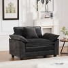 GDFStudio Victor Modern Chenille Upholstered Single Seater Sofa with Cushion - 2 of 4