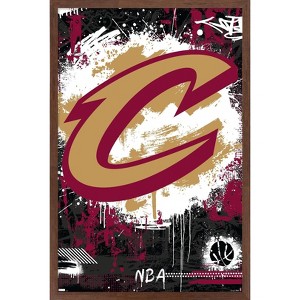 Trends International NBA Cleveland Cavaliers - Maximalist Logo 23 Framed Wall Poster Prints - 1 of 4