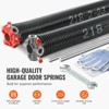 VEVOR Garage Door Torsion Springs, Pair of 0.218 x 2 x 23inch, Garage Door Springs with Non-Slip Winding Bars, 16000 Cycles, Black - 3 of 4