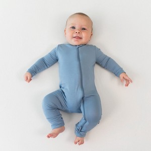 Kyte Baby Zippered Romper in Slate - 1 of 4
