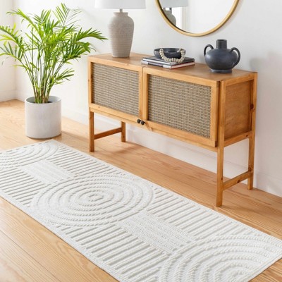 Hauteloom Deron White Washable Area Rug