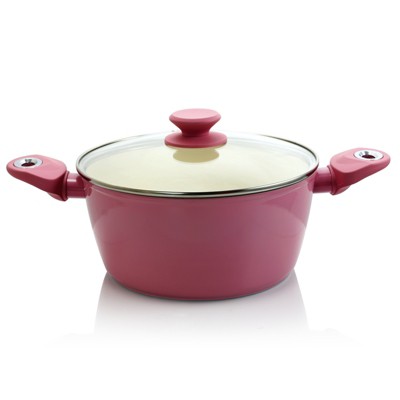 Lavender Aluminum Nonstick 7-Piece Cookware Set with Enamel Coating