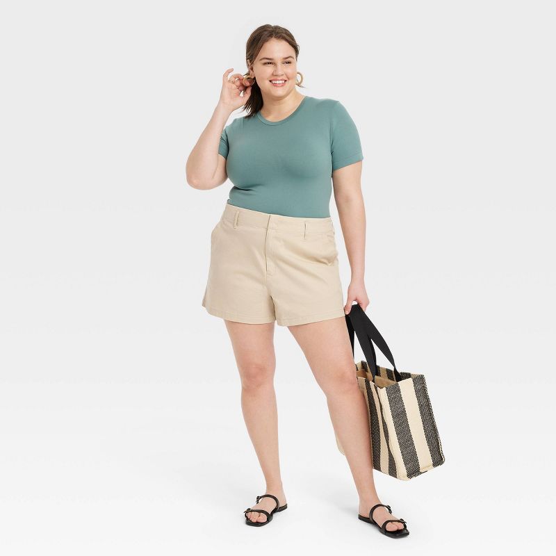 Women's High-Rise Everyday Chino Shorts - A New Day™, 4 of 9