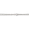 Black Bow Jewelry 4.5mm, Sterling Silver Half Round, Solid Curb Chain Necklace - 4 of 4