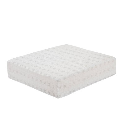 Light Charcoal Water-Resistant Patio Lounge Back Cushion