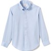 Lands' End School Uniform Kids Long Sleeve No Iron Pinpoint Dress Shirt - 3 of 4