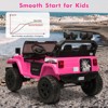 24V Kids Ride On Car, 4WD Electric Vehicle Truck with Remote Control, Ride On Truck with 3 Speeds, Led Lights, Bluetooth, for Boys Girls 3-10 - 3 of 4