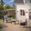 Bestier Outdoor  Aluminum Patio Chair with Heatproof Armrest - 3 of 4