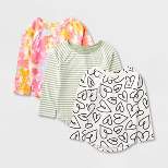 Toddler Girls' 3pk Long Sleeve T-Shirt - Cat & Jack™