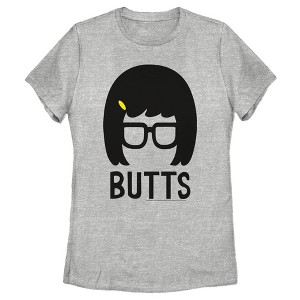 Women's Bob's Burgers Tina Butts Silhouette T-Shirt - 1 of 3