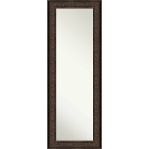 Amanti Art 20" x 54"Non-Beveled Ridge Bronze Full Length on The Door Mirror : Wall Mount, Polystyrene Frame - 1 of 4