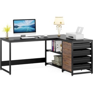 Tribesigns 59" L-Shaped Computer Desk, Reversible Corner Office Desk for Home Office - 1 of 4