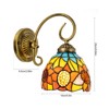 YIYIBYUS Tiffany Wall Lamp With Stained Glass Shade, Sconce Light Wall Lamps - 4 of 4