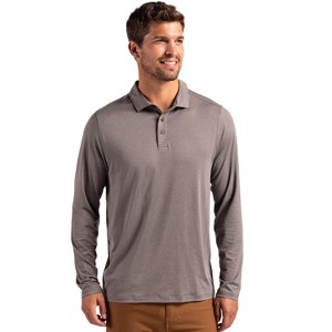 Cutter & Buck Coastline Epic Comfort Eco Recycled Mens Long Sleeve Polo - 1 of 2