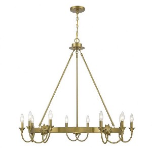 Savoy House Sullivan 10 - Light Chandelier in  Warm Brass - 1 of 1