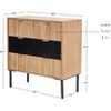 Nordlys 3-Drawer Wood and Metal Dresser Exotic Boho Bedroom - 4 of 4