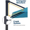 GustoWave 10x10Ft Offset Patio Umbrella with Base for Pool, Deck - 4 of 4
