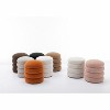 NicBex Bench Ottoman Soft Velvet Round Ottoman Footrest Stool for Entryway Bathroom Bedroom - 4 of 4