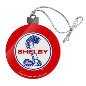 Shelby Cobra Patriotic Logo Acrylic Christmas Tree Holiday Ornament - 1 of 4