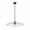 Paloma 24" Modern One-Light Pendant - Dimmable Opal Glass & Steel Design - 4 of 4