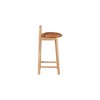 Meridian Furniture,Calvin Cognac Vegan Leather Stool - 4 of 4