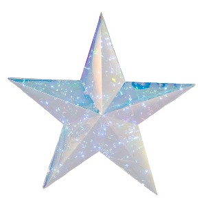 Christmas Prismatic Iridescent Traditional Star 14", LED lights - 1 of 4
