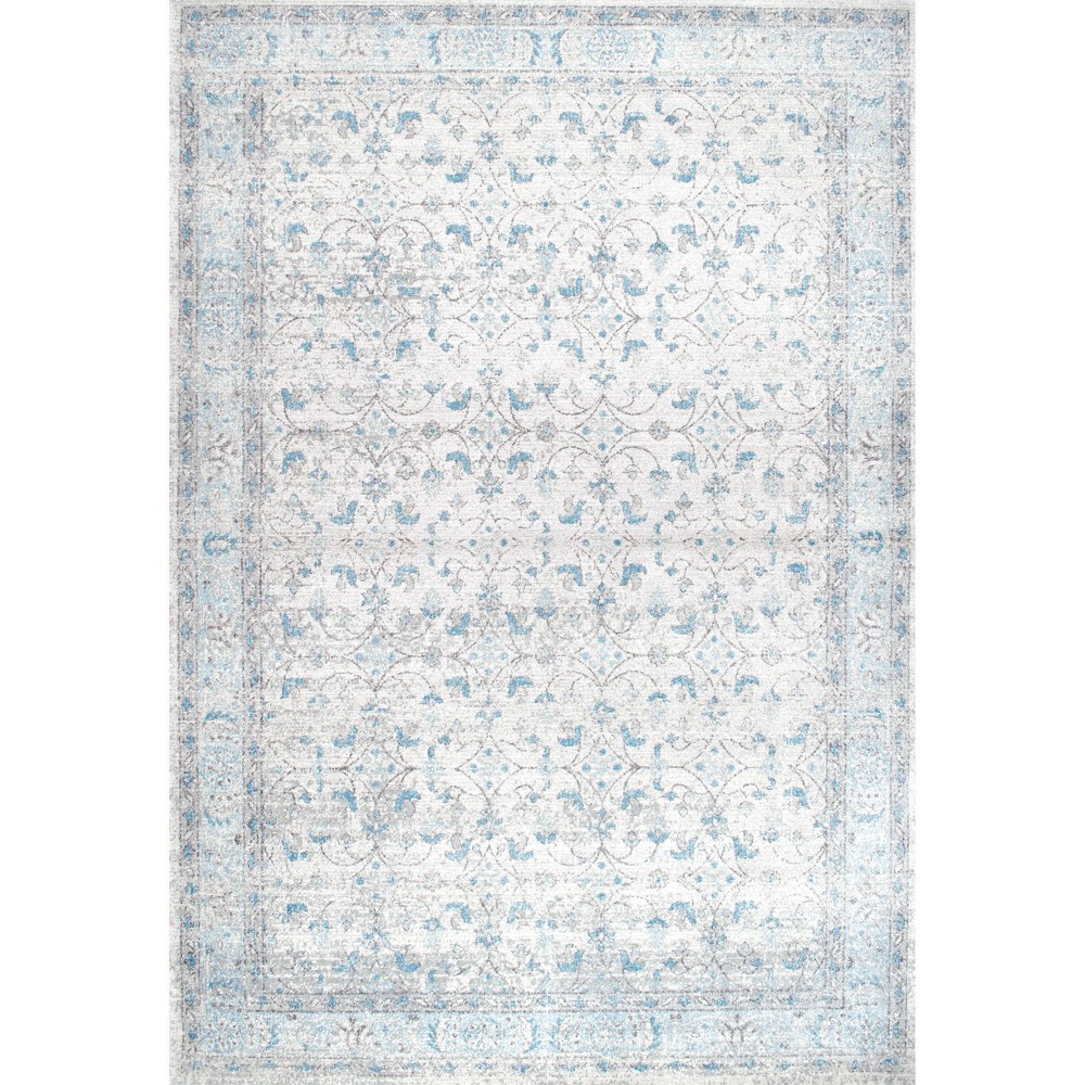 12'x18' Vintage Rio Area Rug Aqua - nuLOOM