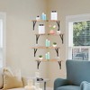 Unique Bargains Wood Wall Mounted Bathroom Bracket Shelf 16 x 11.4 x 0.7 Inch - 4 of 4