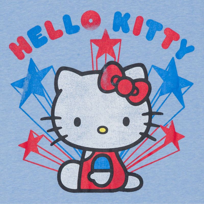 Men&#39;s Hello Kitty USA Short Sleeve Graphic T-Shirt - Blue, 3 of 4