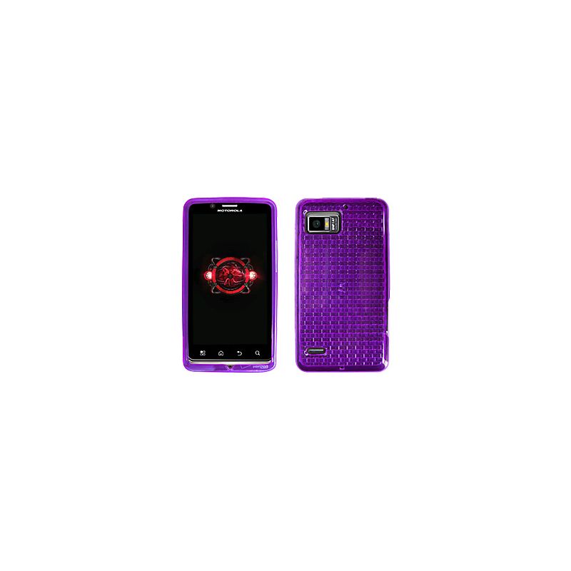 Verizon High Gloss Silicone Cover Motorola Droid Bionic (Purple) (Bulk Packaging), 1 of 2