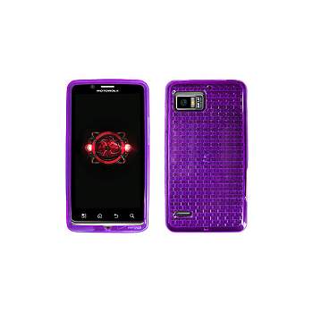 Verizon High Gloss Silicone Cover Motorola Droid Bionic (Purple) (Bulk Packaging)