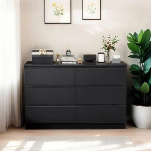 NicBex 6-Drawer Dresser for Bedroom, Modern Storage Cabinet with Entertainment Center Functionality, Chest of Drawers, Dresser for Closet - 1 of 4