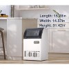 Commercial Ice Maker 120lbs/24H, Stainless Steel Undercounter Ice Machine with 33lbs Storage, 120V Single Inlet Ice Maker for Restaurant Bar Hotel - 3 of 4