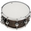 DW Collector's Series Satin Black Over Brass Snare Drum With Die Cast Hoops 14 x 6.5 in. Satin Black Over Brass - 4 of 4